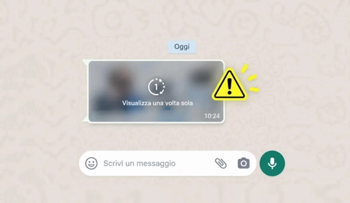 Truffa foto visualizzazione unica su WhatsApp