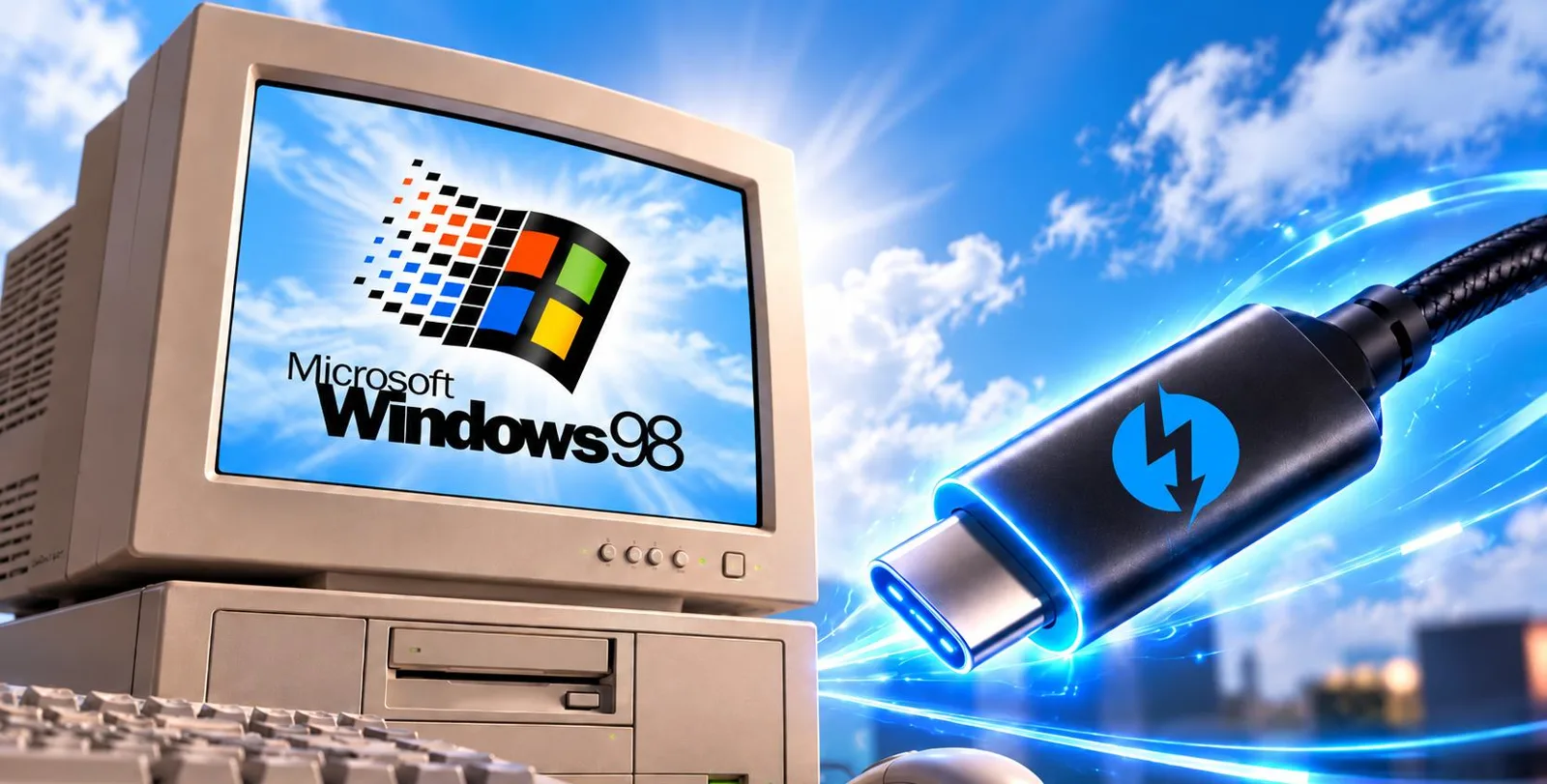 Windows 98 supporta USB4 e Thunderbolt